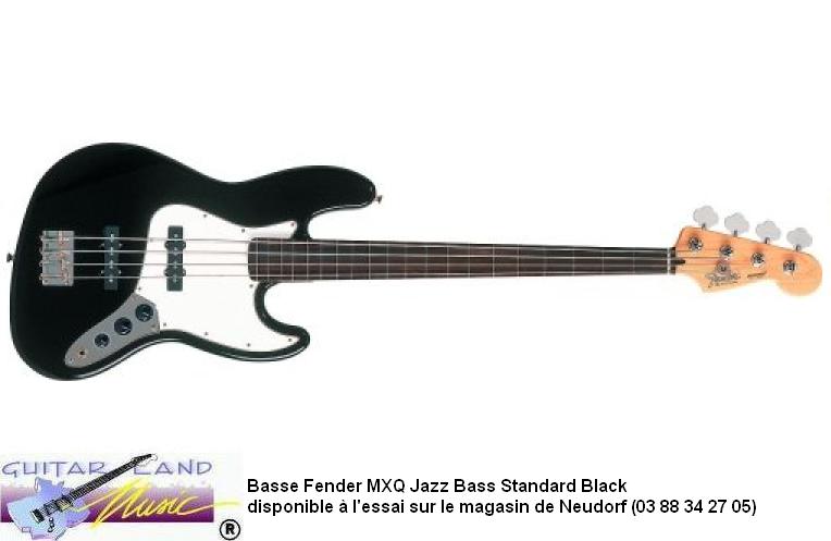 Basse Fender MXQ JB Standard Noir